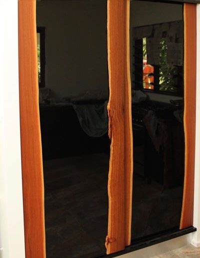 Custom Made Sliding Pantry Doors featuring real timber
