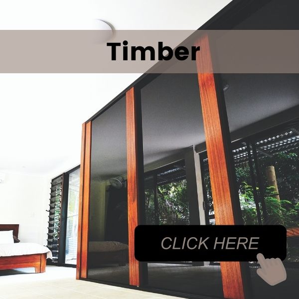 Bedroom Wardrobes with Real Timber Panels