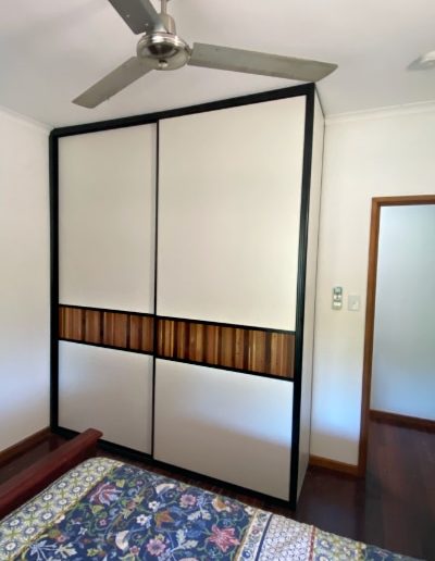 Built In Wardrobe with Recycle Timber Slats