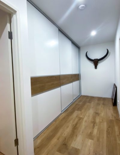 Hallway Cupboard Doors with Engineered Timber Floorboards