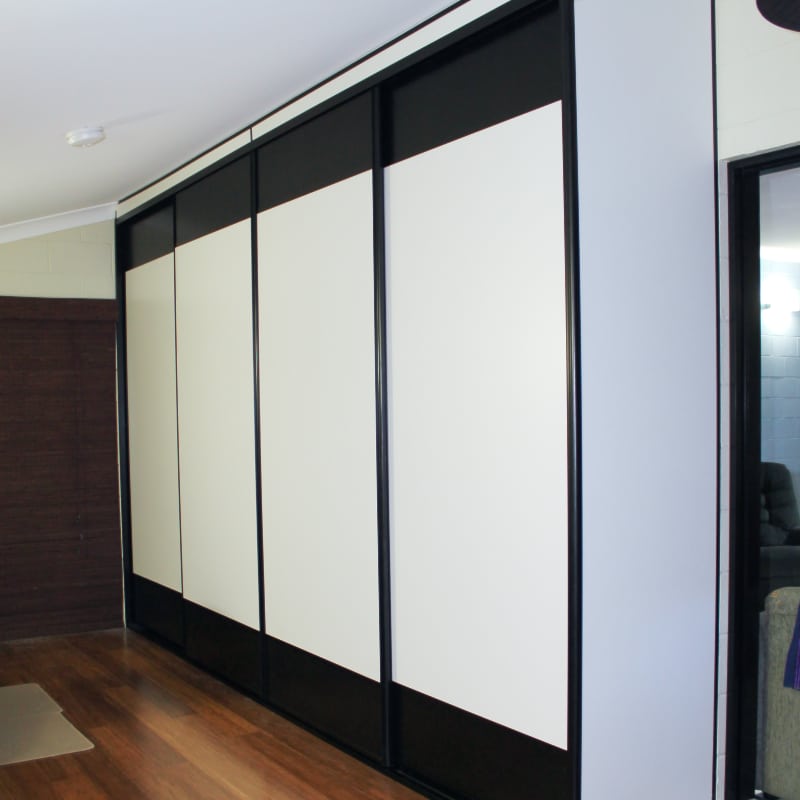 Form Function NT Custom Wardrobes with Black & White Panels