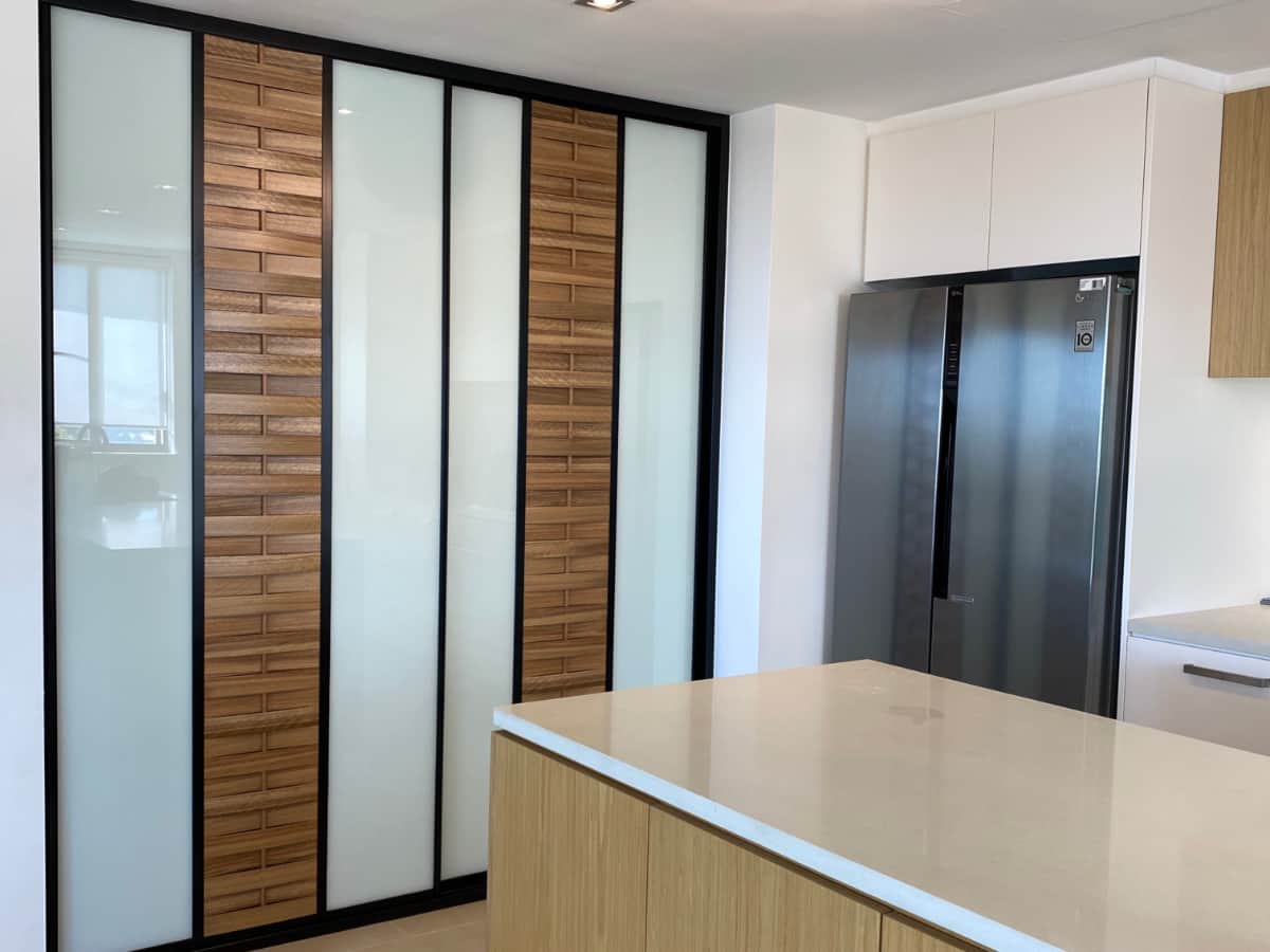 Pantry Cupboard with timber Louvre Doors