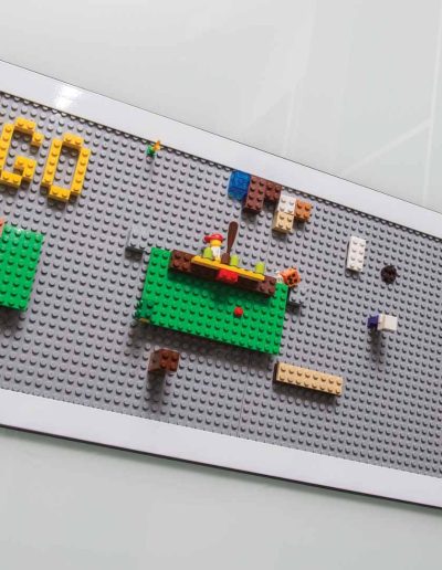 LEGO-compatible wardrobe insert designed for a child's room
